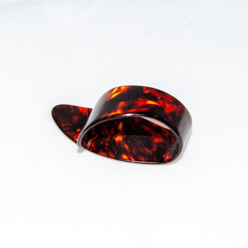 Tortoiseshell Celluloid Thumbpick - Medium, Made in Germany