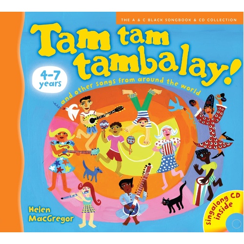 Tam Tam Tambalay Vocal Sheet Music Bk/CD for Ages 4-7 with 25 Songs from Around the World