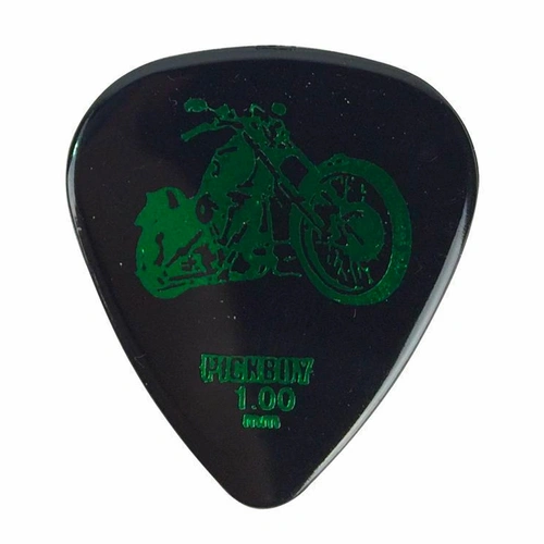 Pickboy Guitar Picks - Motorbike Black 1.00mm (12 Pack)