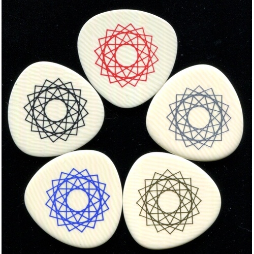 John Pearse Guitar Pick - 9th Dimension Black .075mm Medium (10 Pack)