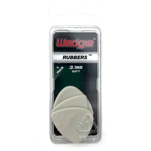 Wedgie Rubber Guitar Picks 18-Pack Soft 3.1