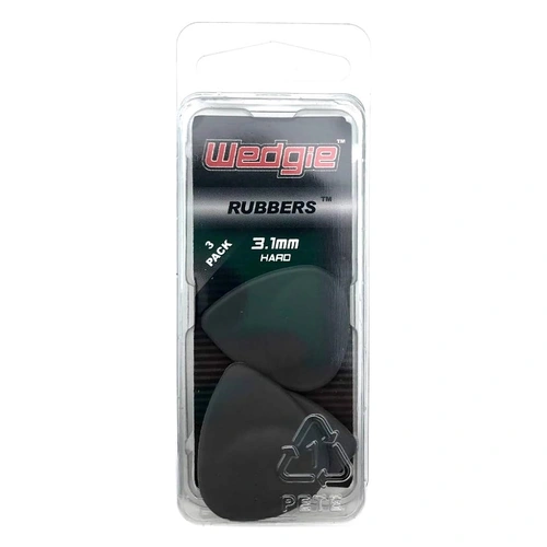 Wedgie Rubber Guitar Pick 18-Pack 3.1 Hard
