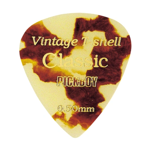 Pickboy Vintage Tortoiseshell Guitar Picks - 12 Pack, .50mm