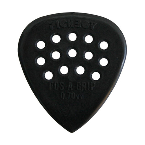 Pickboy Guitar Pick - Pos A Grip Carbon-Nylon 12 Pack .70