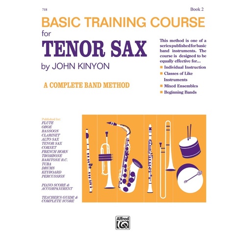 Basic Training Course Book 2 for Tenor Saxophone