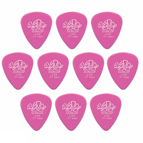 10 x Dunlop Premium DELRIN 500 .71MM Gauge Guitar Picks 41R