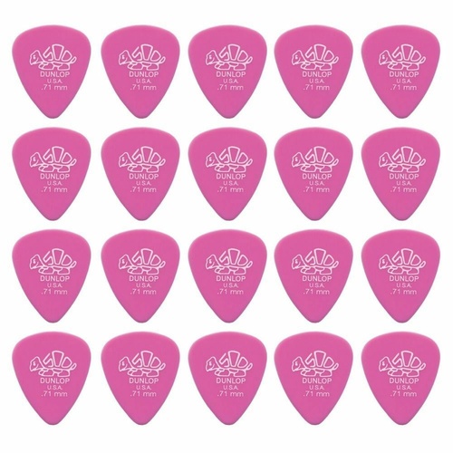 20 x Dunlop Premium DELRIN 500 .71MM Gauge Guitar Picks / Plectrums 
