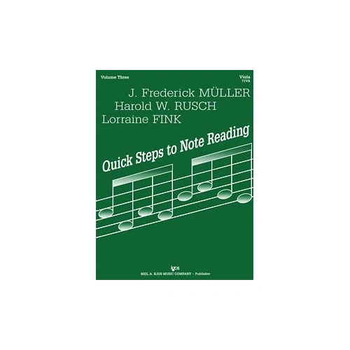 Quick Steps to Notereading Vol 3 for Viola