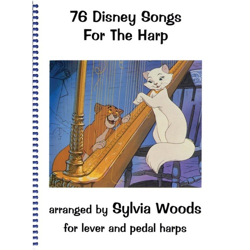 76 Disney Songs for Harp by Hal Leonard