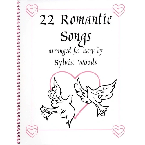 22 Romantic Songs for Harp by Hal Leonard