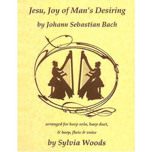 Jesu Joy Of Mans Desiring Harp/Flute/Voice (Softcover Book)