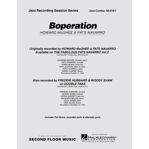 Boperation 3 Hns Rhythm Sextet Sfm4-5 (Music Score/Parts)