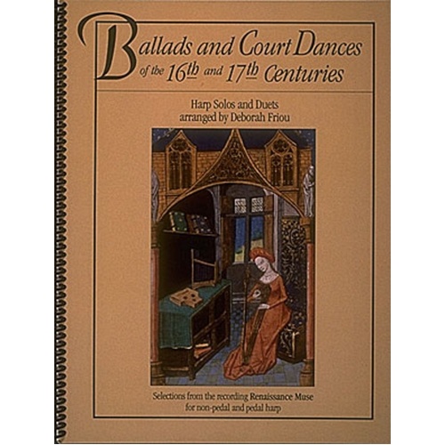 Ballads And Court Dances Folk Harp (Softcover Book)