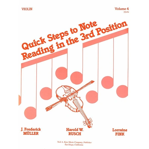 Quick Steps to Notereading Volume 4 for Cello