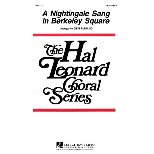 Nightingale Sang In Berkeley Square Unac SATB (Octavo)