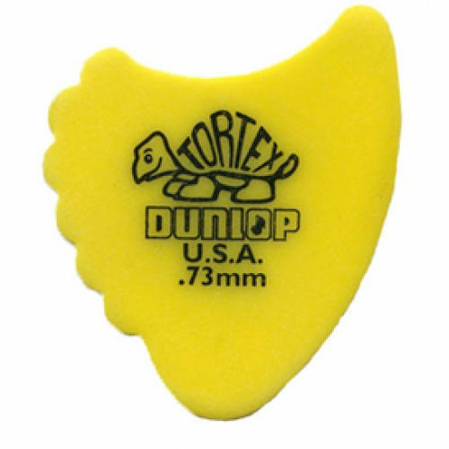 10 x Jim Dunlop Tortex Fins 0.73mm Gauge Guitar Picks 414R Free Shipping