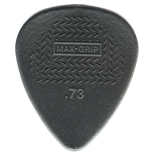 12 x Dunlop Max Grip Nylon 0.73mm Gauge Grey Guitar Picks Free Post