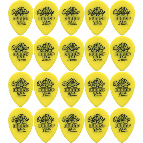 20 x Jim Dunlop Tortex Small Tear Drop .73MM Gauge Guitar Picks 423R
