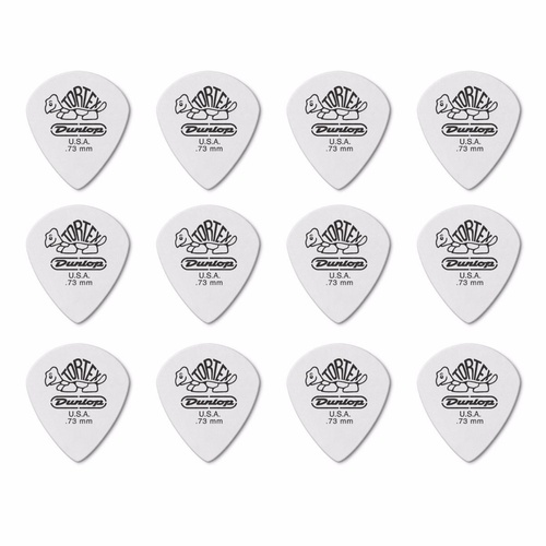 12 x Jim Dunlop Tortex Jazz 3 White 0.73mm Guitar Picks III 478R
