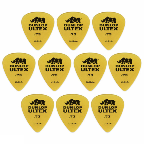 10 x Dunlop Ultex Standard .73MM Gauge Guitar Picks 421R Plectrums