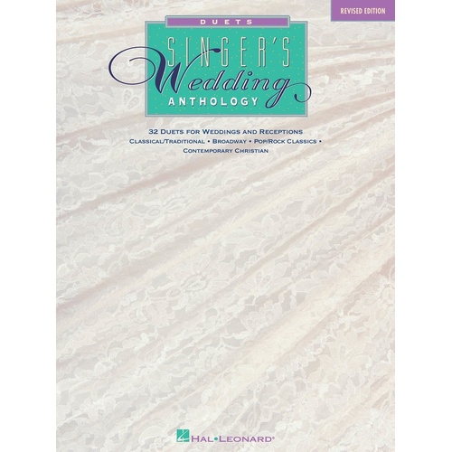 Singers Wedding Anthology Duets (Softcover Book)