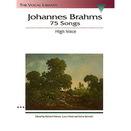 Brahms - 75 Songs High Voice (Softcover Book)