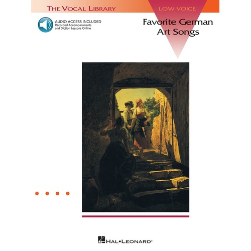 Favorite German Art Songs Vol 1 Low Voice Book/Online Audio 