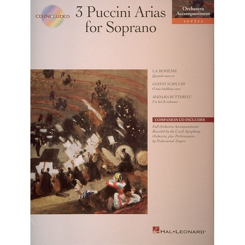 Puccini Arias 3 For Soprano Book/CD (Softcover Book/CD)