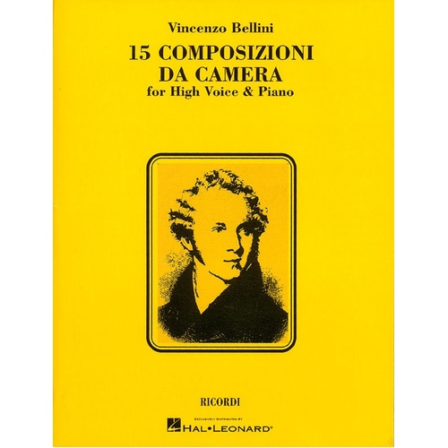 15 Composizioni Da Camera High Voice (Softcover Book)