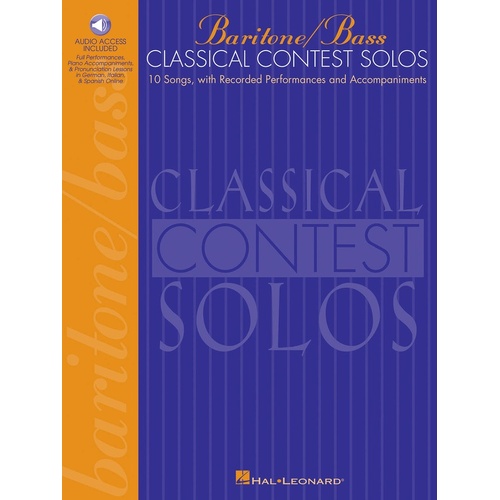 Classical Contest Solos Bari/Bass Book/Online Audio (Softcover Book/Online Audio)