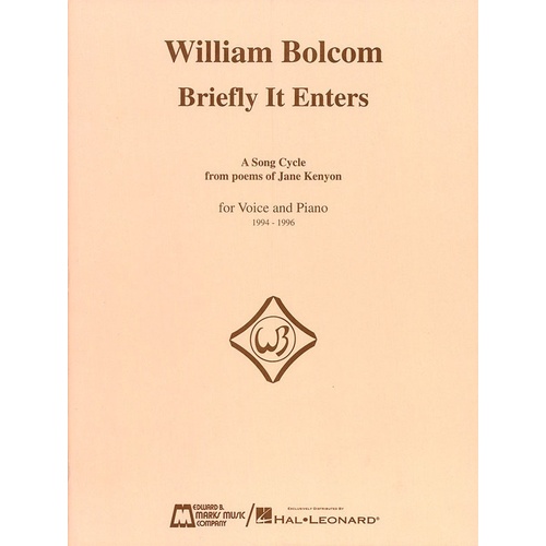 Bolcom - Briefly It Enters Soprano/Piano (Softcover Book)