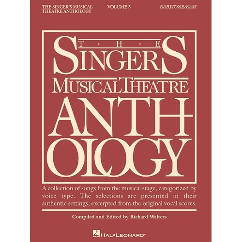 Singers Musical Theatre Anth V3 Bar/Bass (Softcover Book)