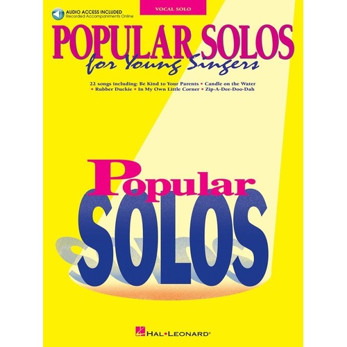 Popular Solos for Young Singers Book with CD