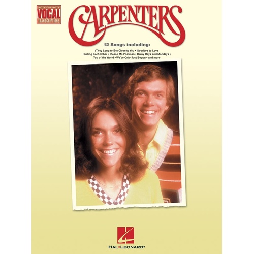 Carpenters Vocal Transcriptions (Softcover Book)