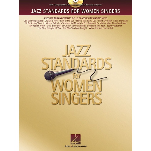 Jazz Standards For Women Singers Book/CD (Softcover Book/CD)