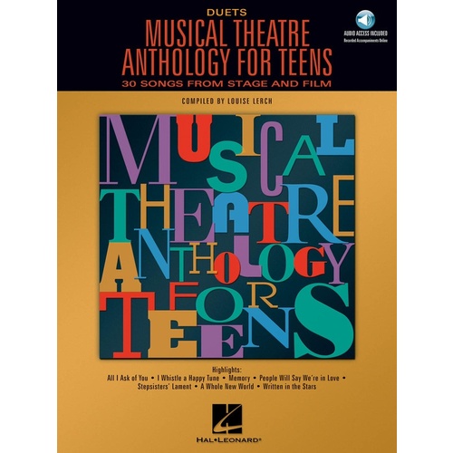 Musical Theatre Anth Teens Duets Book/Online Audio (Softcover Book/Online Audio)