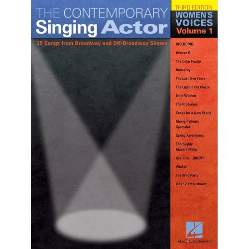 Contemporary Singing Actor Women's Volume 1 Songbook