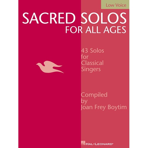 Sacred Solos For All Ages Low Voice (Softcover Book)
