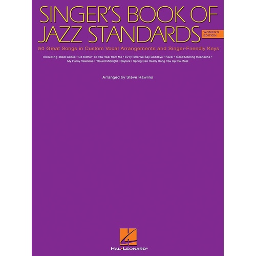 Singers Book Of Jazz Standards Womens Ed (Softcover Book)