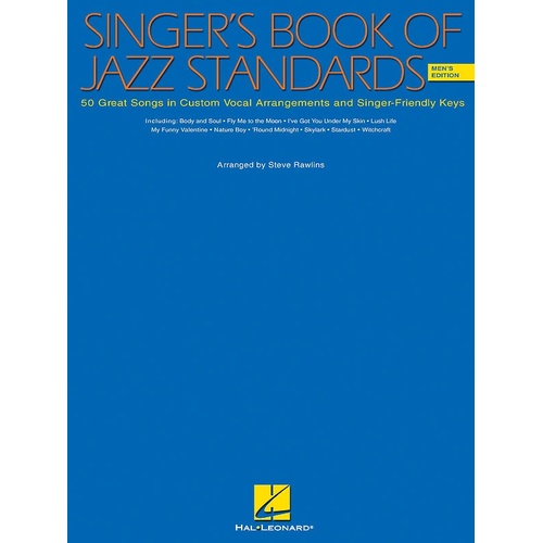 Singers Book Of Jazz Standards Mens Ed (Softcover Book)