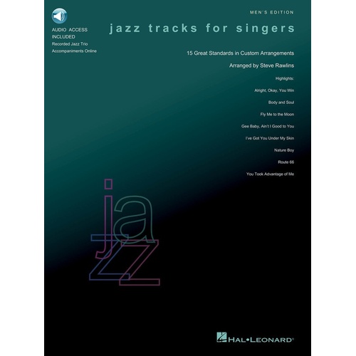 Jazz Tracks For Singers Book/CD Mens Ed (Softcover Book/CD)