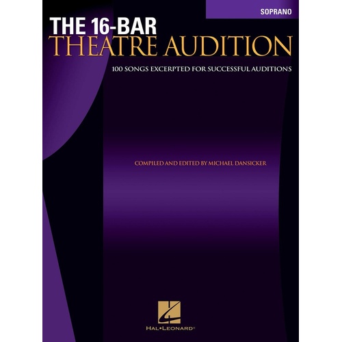 16 Bar Theatre Audition Soprano (Softcover Book)