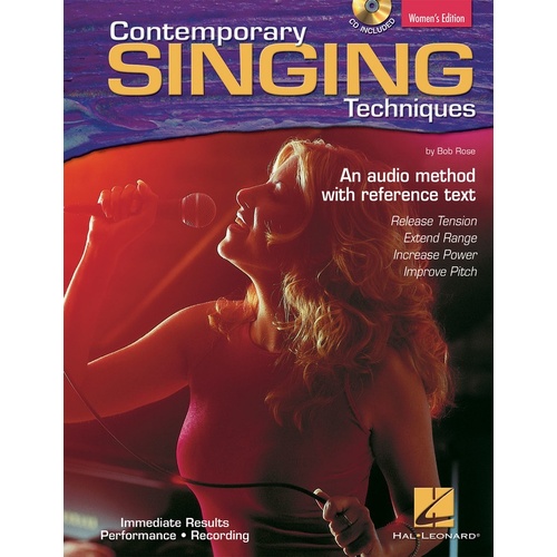 Contemporary Singing Techniques Womens Edition Book/CD (Softcover Book/CD)
