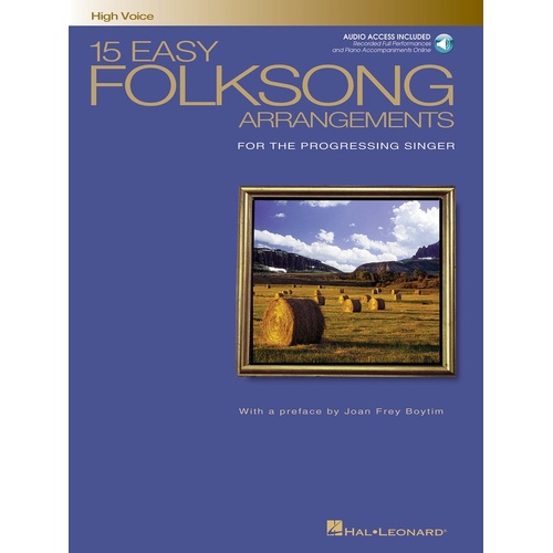 15 Easy Folksong Arrangements Book/CD High (Softcover Book/CD)