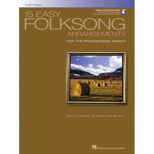 15 Easy Folksong Arrangements for Low Voice by Hal Leonard