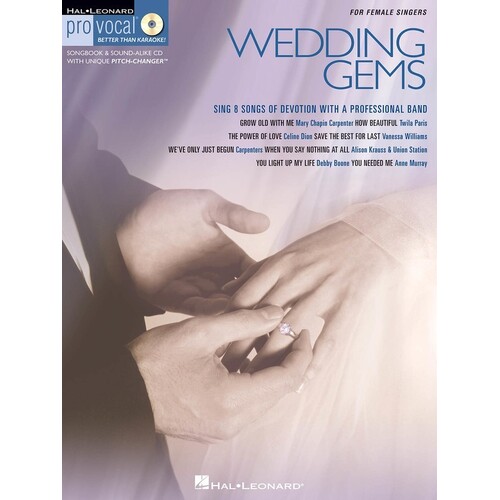 Wedding Gems Pro Vocal Womens V8 Book/CD (Softcover Book/CD)