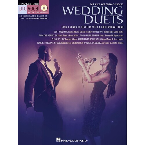 Wedding Duets Pro Vocal Men and Wom V1 Book/CD (Softcover Book/CD)