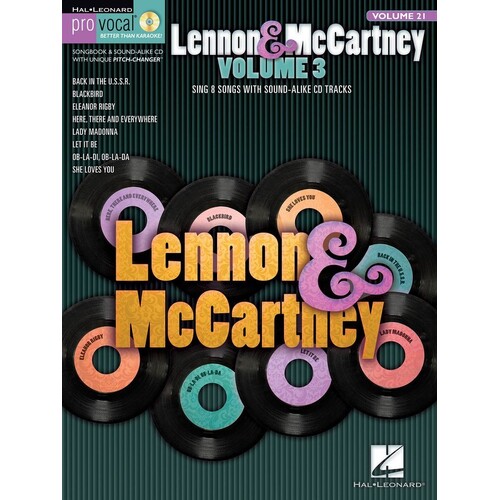 Lennon and Mccartney Pro Vocal Men V21 Book/CD (Softcover Book/CD)