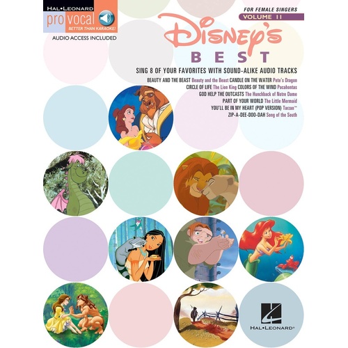 Disneys Best Pro Vocal Womens V11 Book/Online Audio 