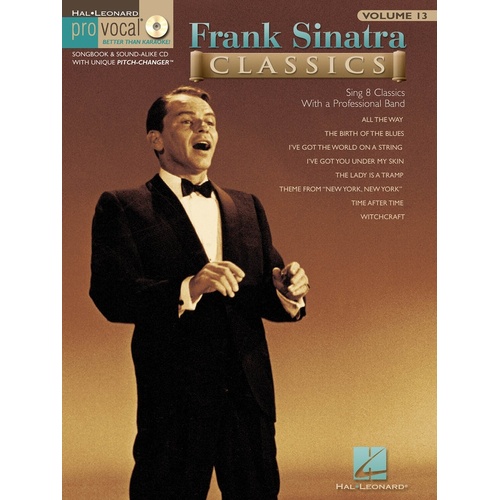 Frank Sinatra Classics Pro Vocal Men V13 Book/CD (Softcover Book/CD)